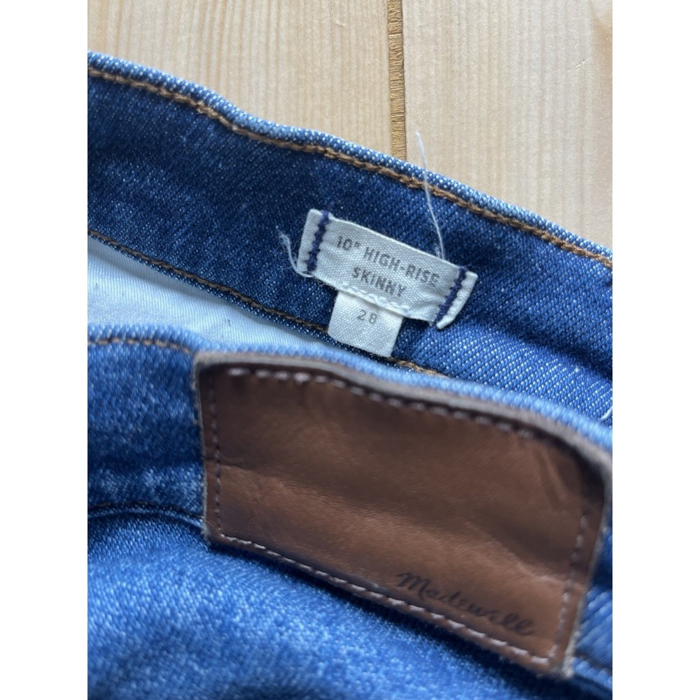 Madewell High-Rise Jeans Size 28 Blue Stretch Denim Women's - Discounted Flaw - Picture 3 of 6
